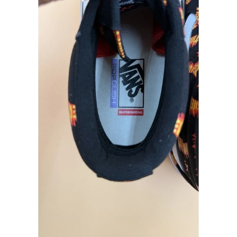 Vans x Thrasher Sk8-Hi-Allover Logo Black Multi Mens 9.5 Skate Shoes New